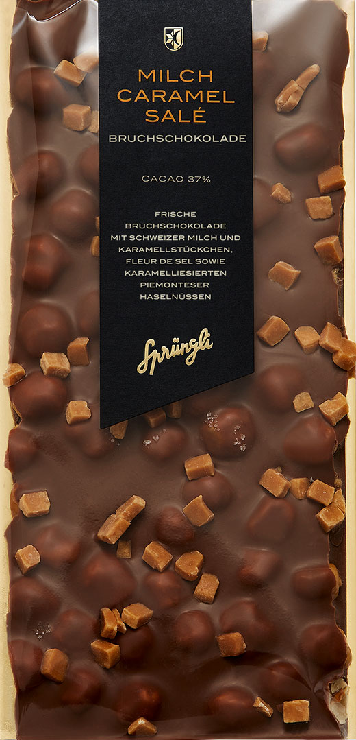 Chocolate slab Caramel Salé milk, Cacao 37%