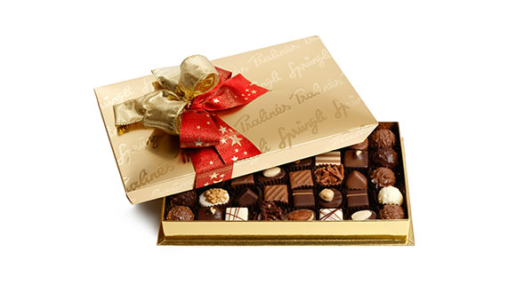 Chocolate gifts in festive packaging